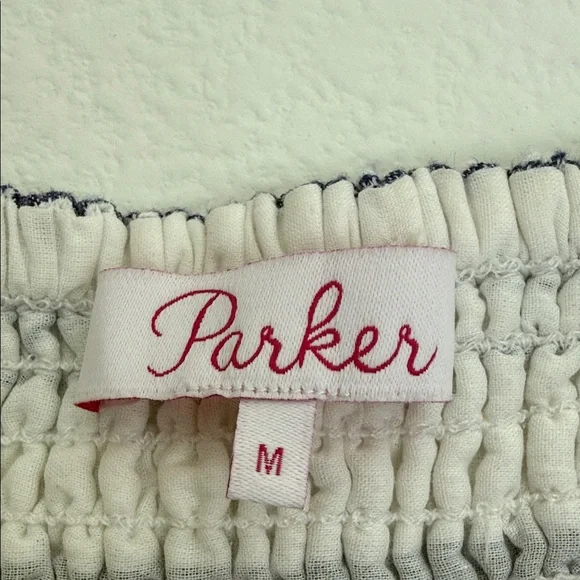 Parker Navy and White Striped Crop Top - Picture 2 of 5